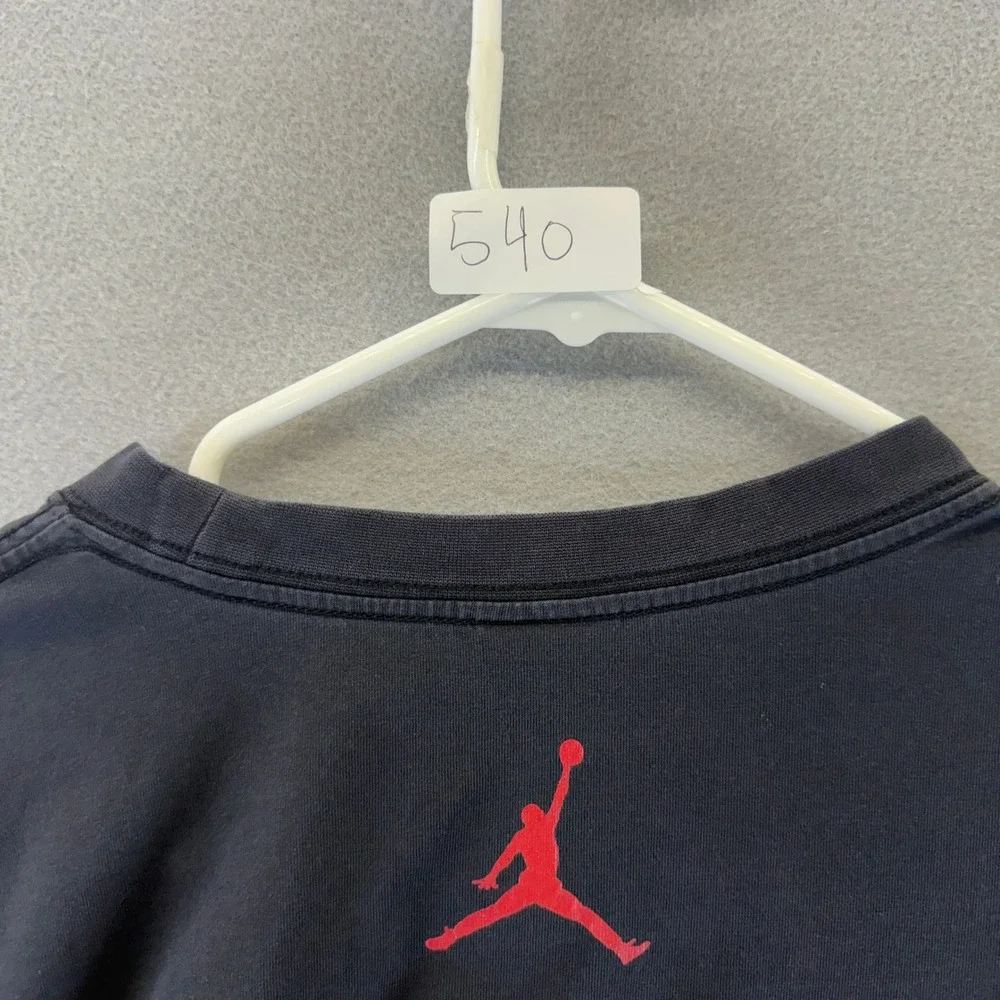 Jordan NikeFIT Long Sleeve Shirt Mens Large Black Jumpman Athletic Tee
